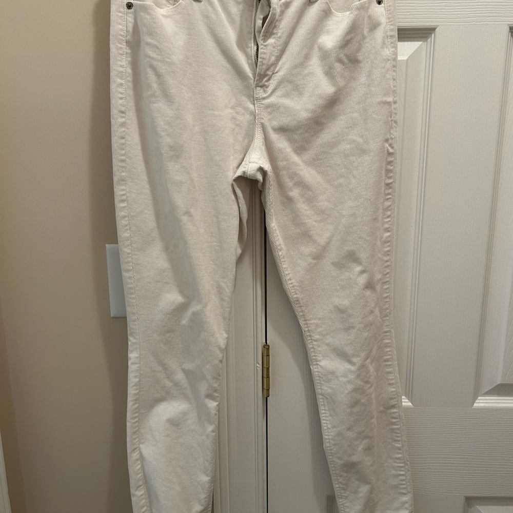 Old Navy Rockstar Super Skinny High Rise Corduroy - Off-white